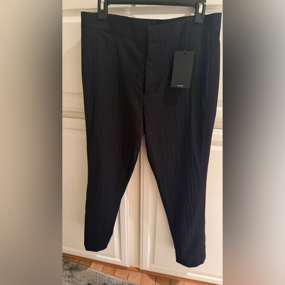 Versace designer pants  Men's Black Dress Pants new tag